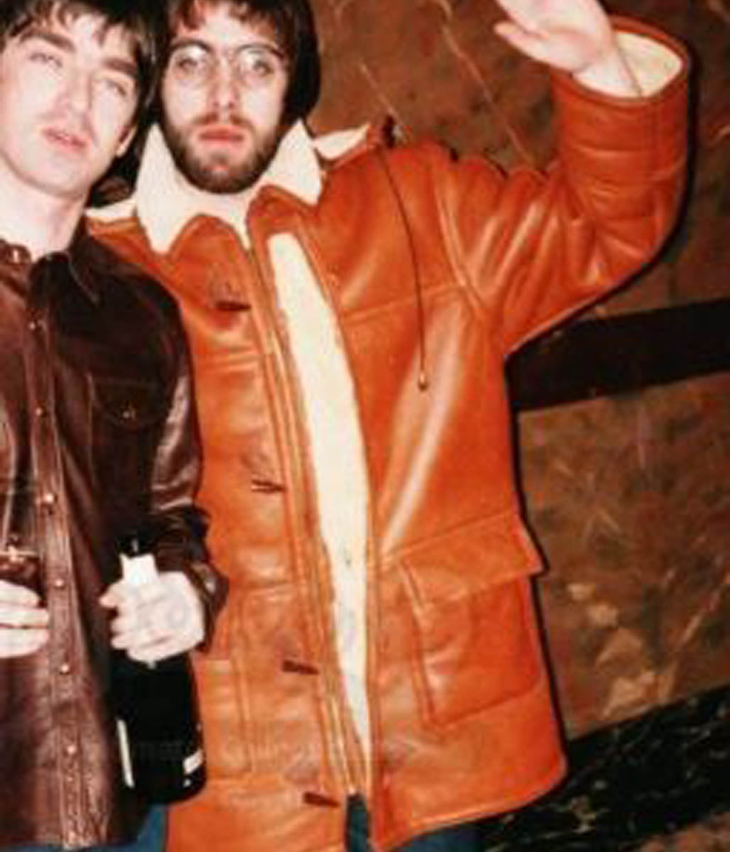 1996 Brit Awards Liam Gallagher Leather Coat