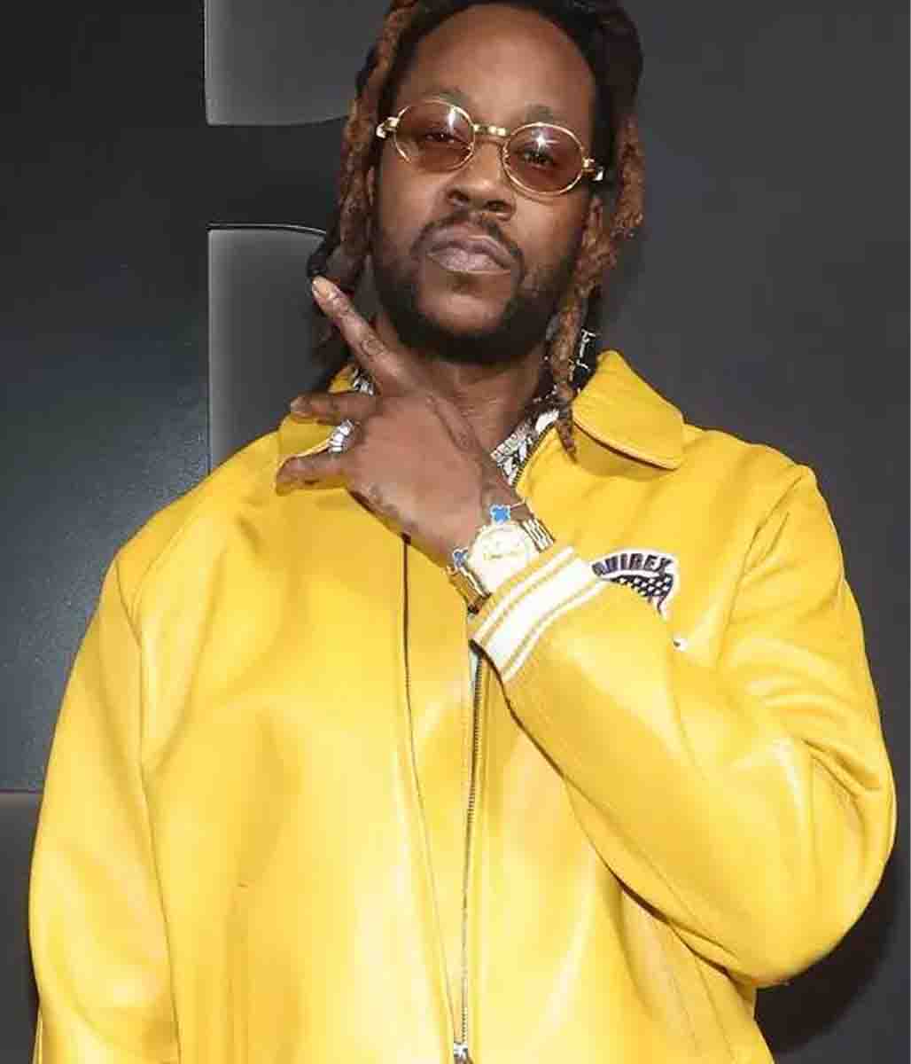 2 Chainz Yellow Leather Jacket