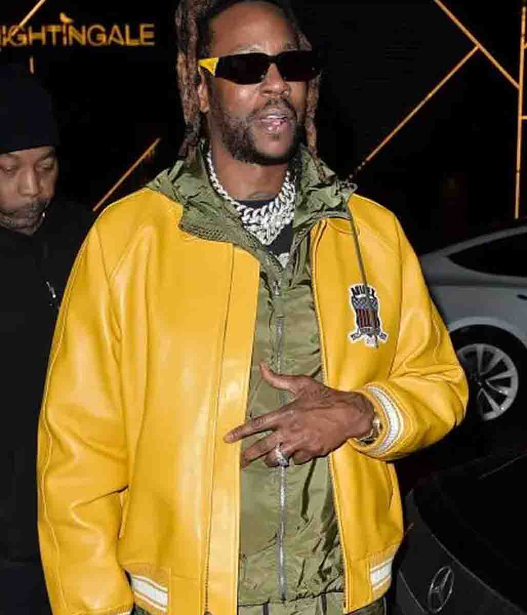 2 Chainz Yellow Leather Jacket