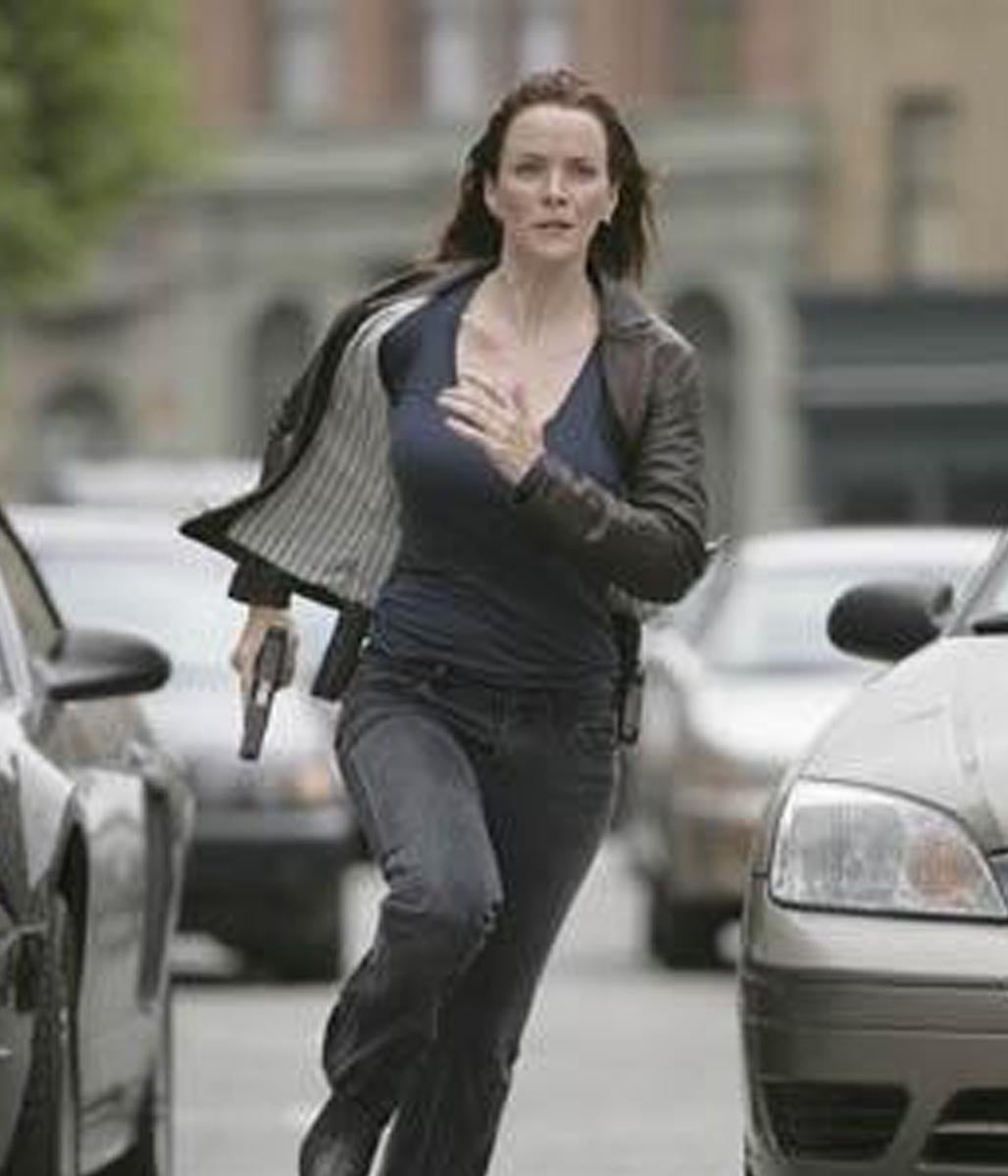 Renee Walker 24 Annie Wersching Leather Jacket