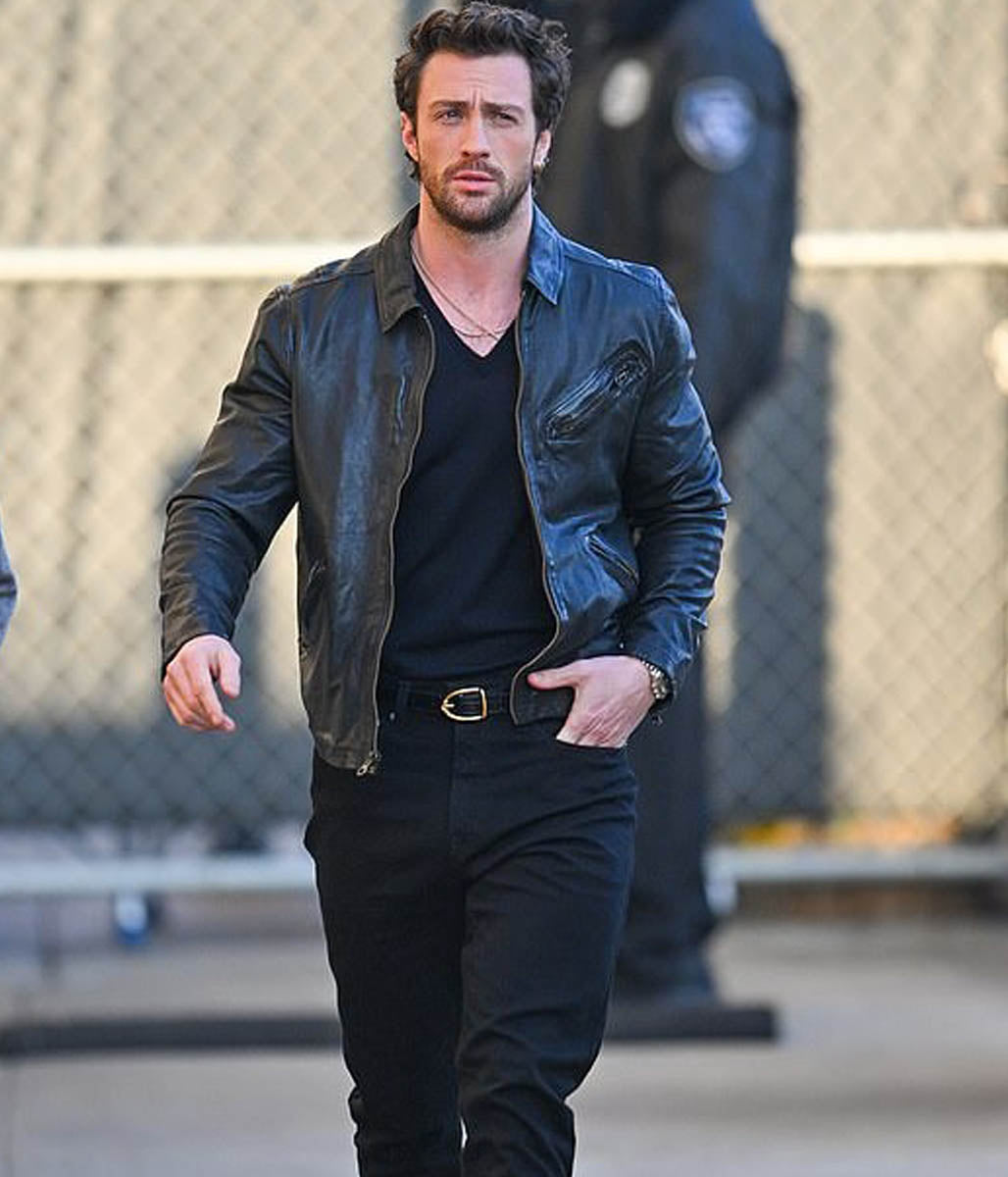 Aaron Taylor Motorcycle Leather Jacket