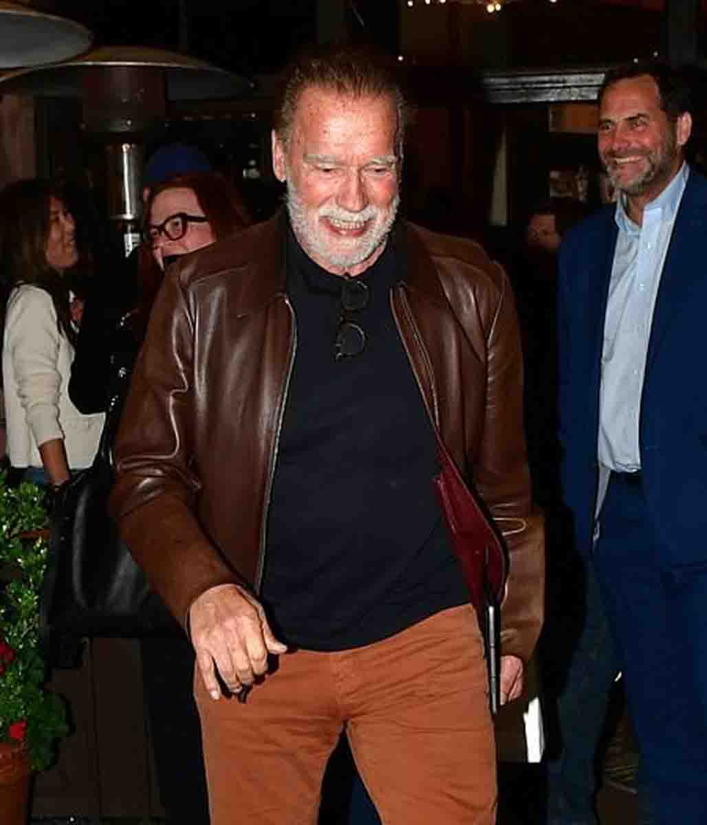Beverly Hills Arnold Schwarzenegger Leather Jacket
