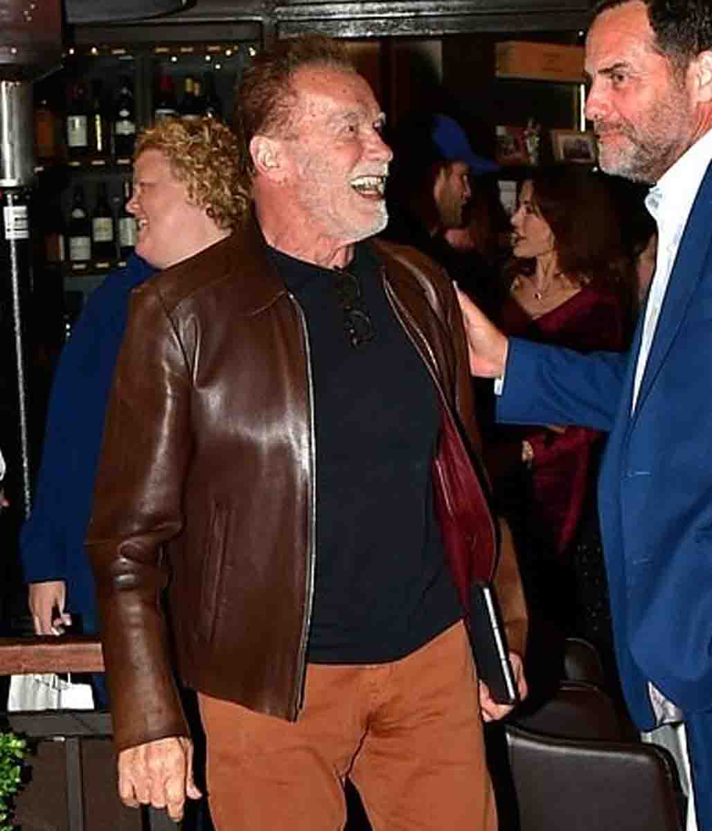 Beverly Hills Arnold Schwarzenegger Leather Jacket