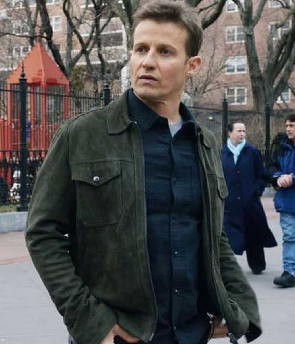 Will Estes Blue Bloods Jamie Suede Jacket