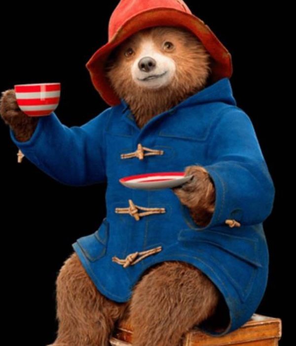 Bear Blue Wool Paddington Coat