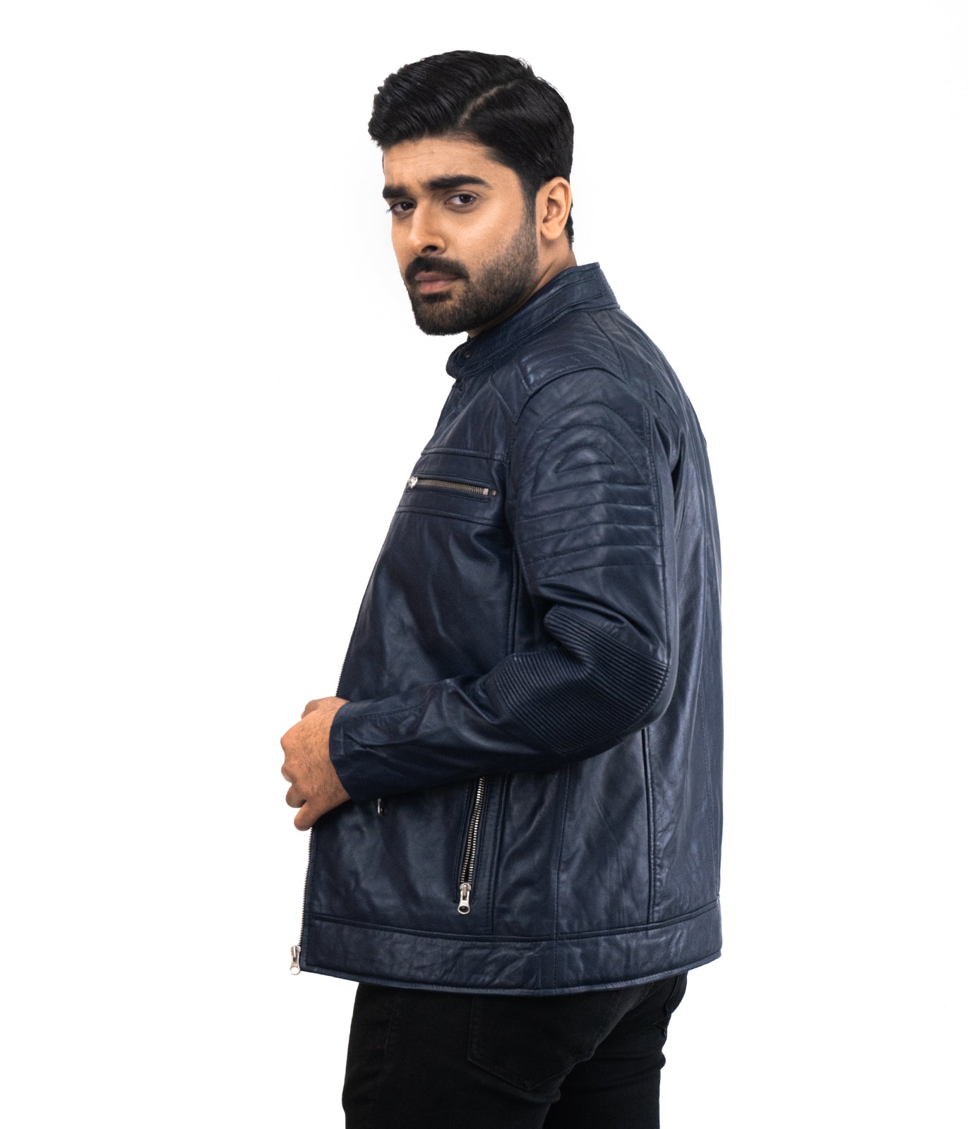 Cafe Racer Scotland Leather Jacket - giacca di pelle firmata