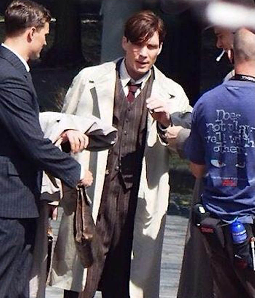 Jozef Gabčík Cillian Murphy Anthropoid Long Coat
