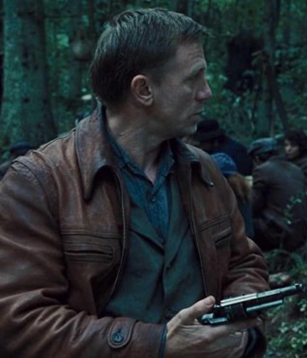 Tuvia Bielski Daniel Craig Defiance Leather Coat