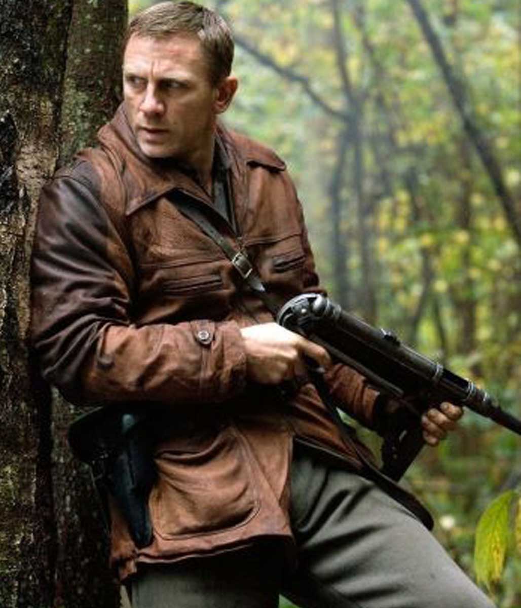 Tuvia Bielski Daniel Craig Defiance Leather Coat