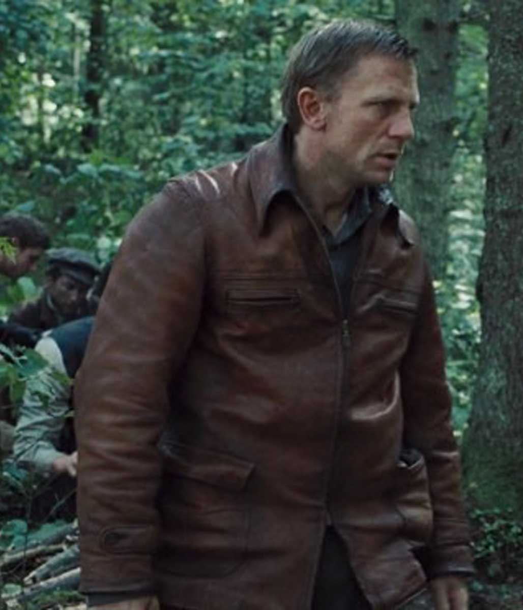Tuvia Bielski Daniel Craig Defiance Leather Coat