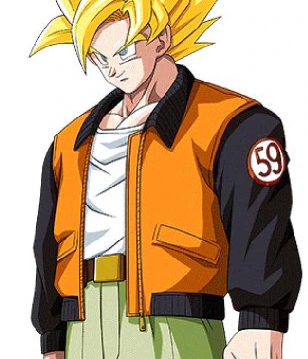 Orange Dragon Ball Z Goku Leather Jacket