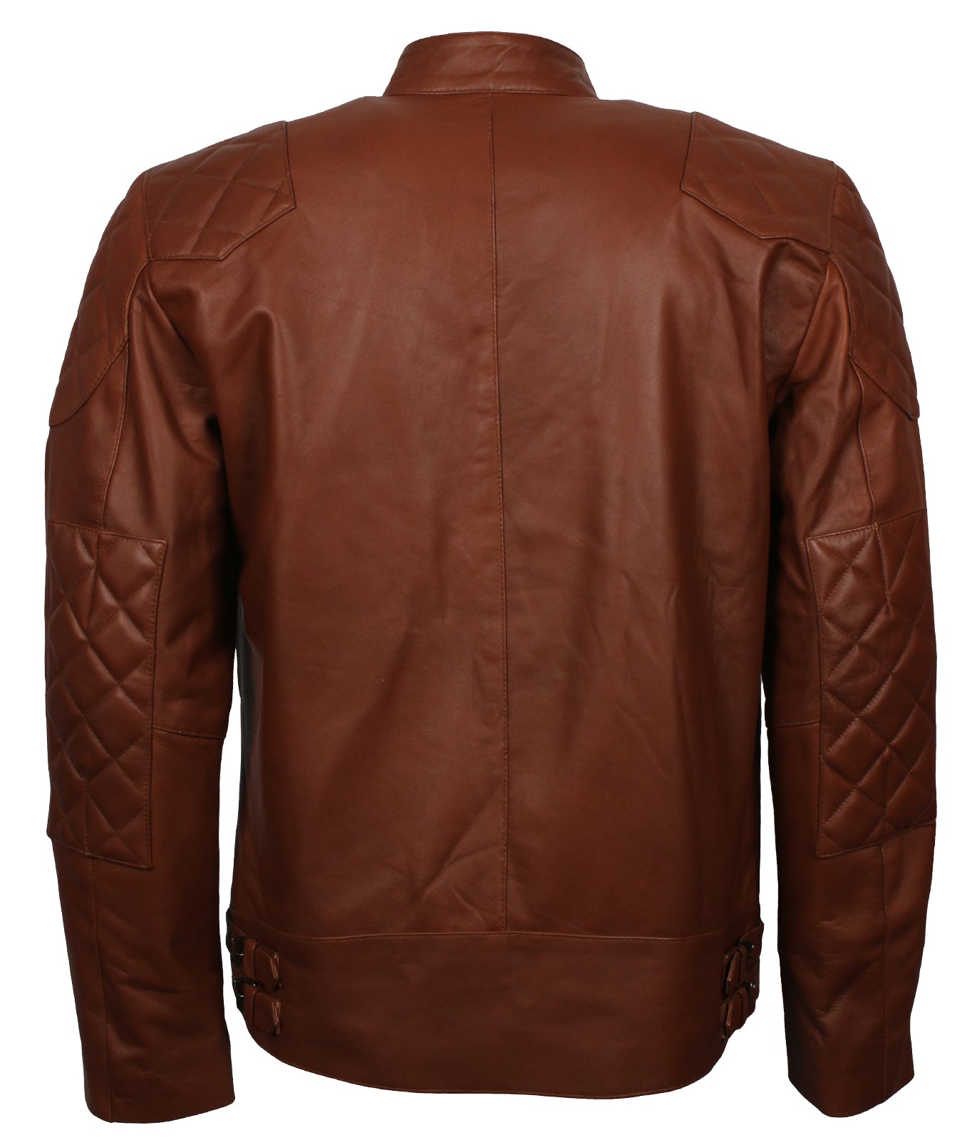 Fashion Mens Brown Biker Leather Jacket
