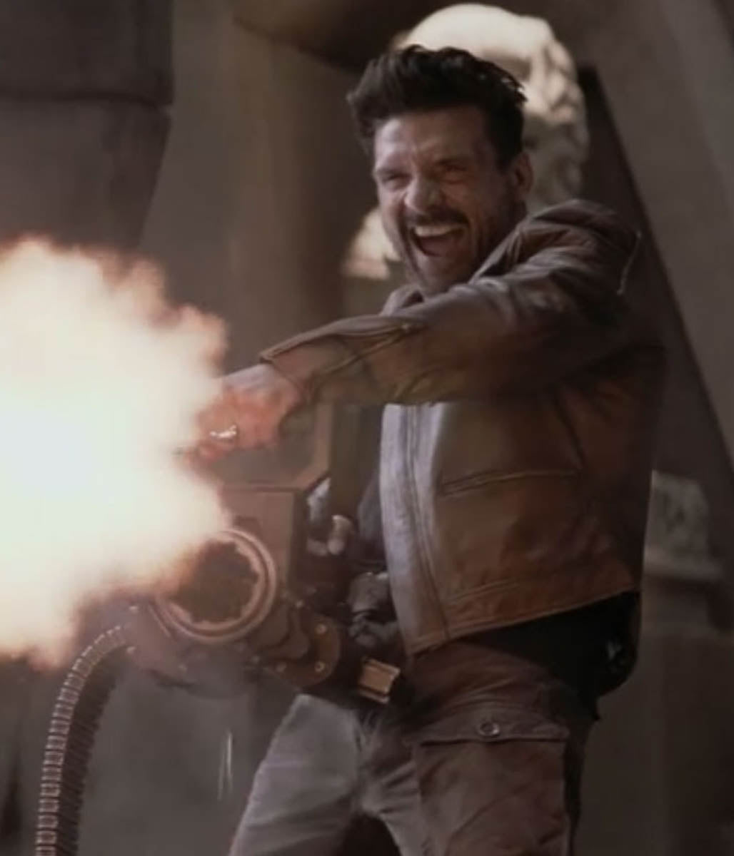 Roy Pulver Frank Grillo Boss Level Leather Jacket