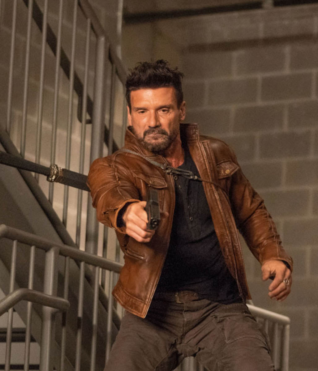 Roy Pulver Frank Grillo Boss Level Leather Jacket