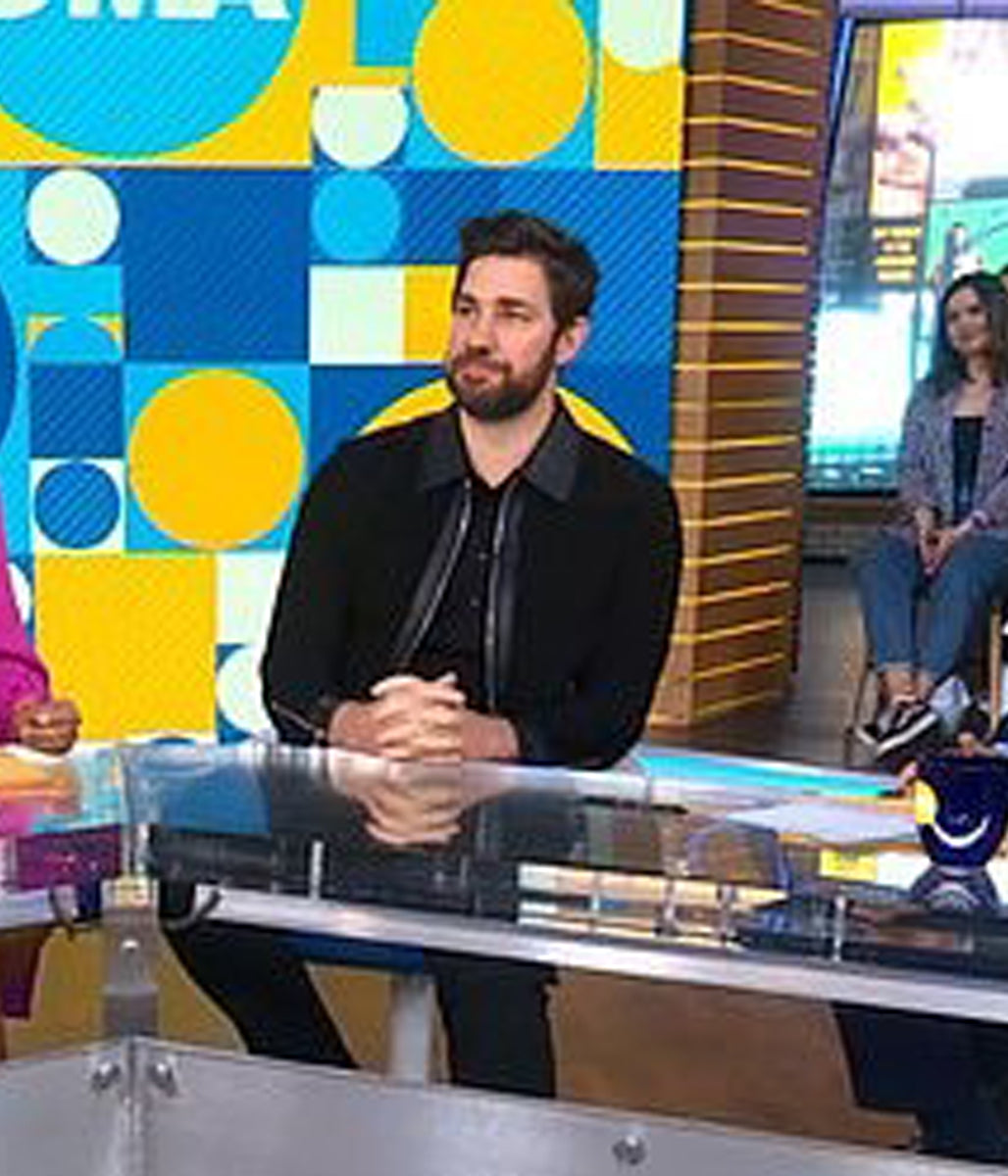 Good Morning America John Krasinski Suede Jacket