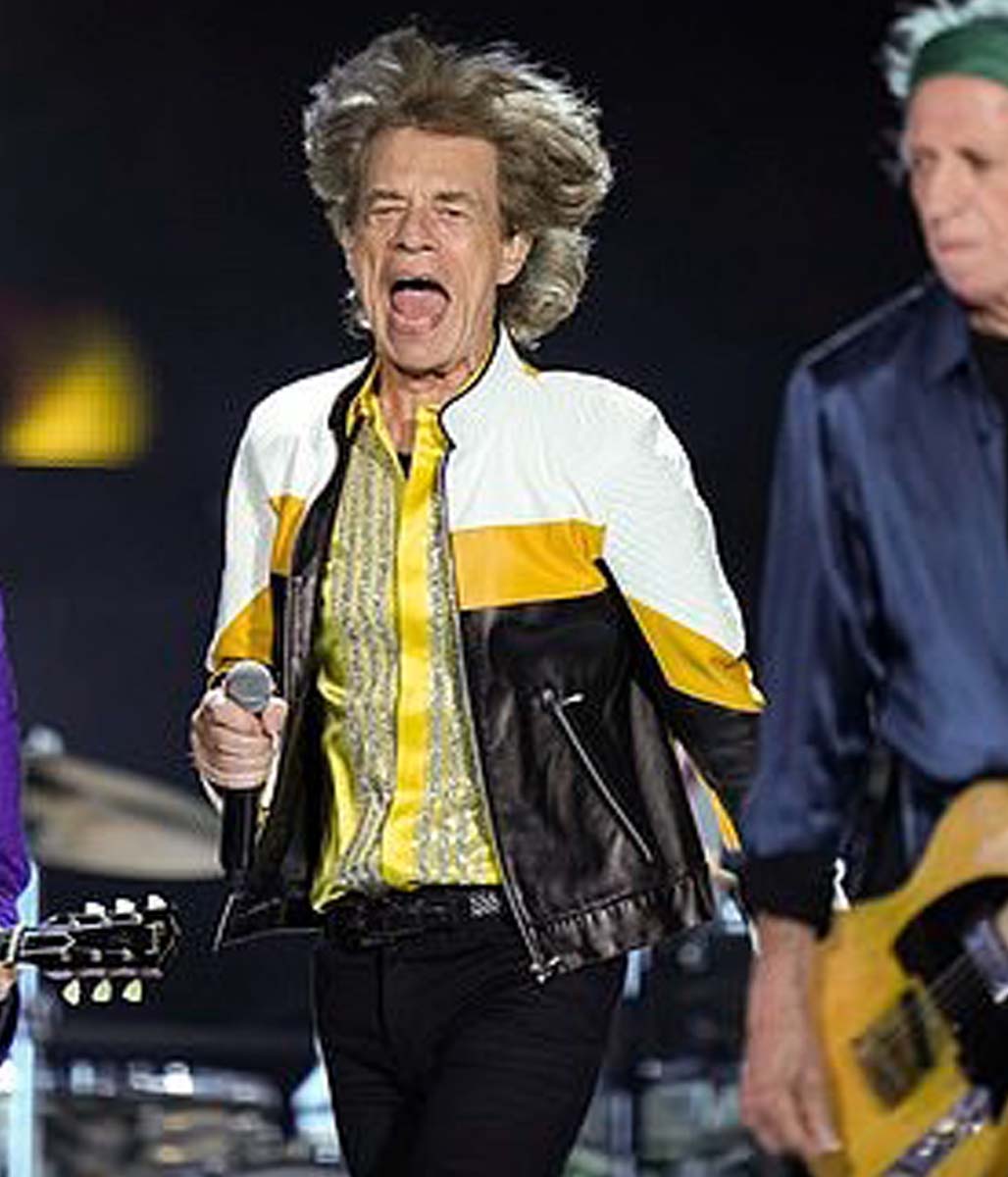 The Rolling Stones Mick Jagger Hackney Diamonds Leather Jacket