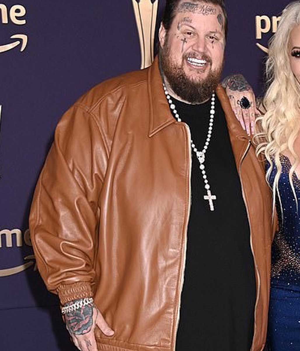 Brown Jelly Roll Leather Jacket