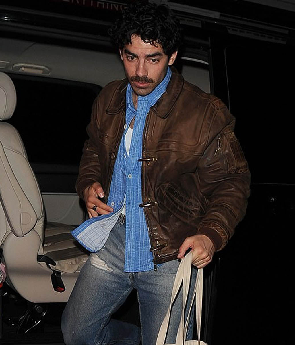 Joe Jonas Motorcycle Leather Jacket