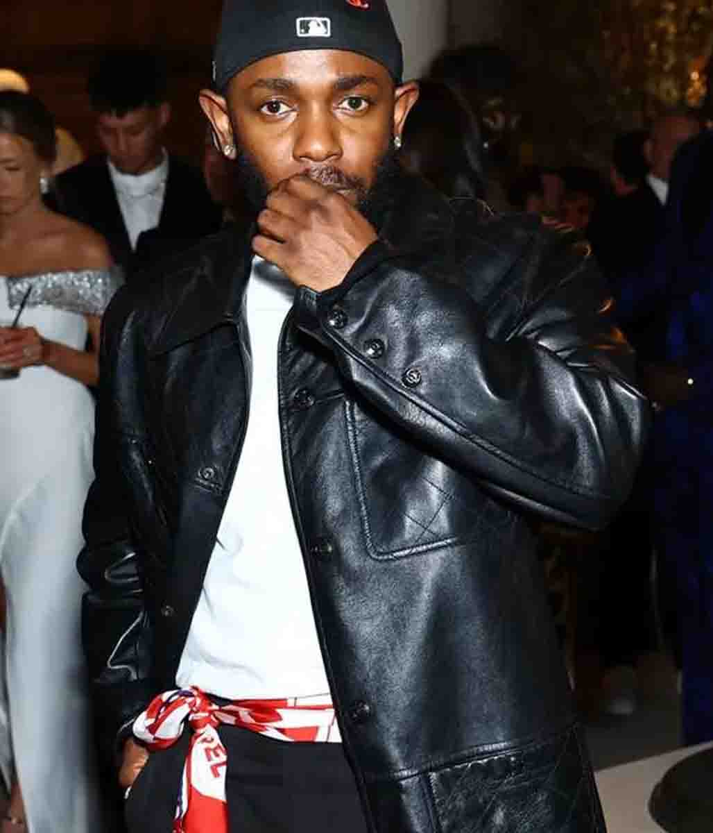 Kendrick Lamar Black Leather Jacket