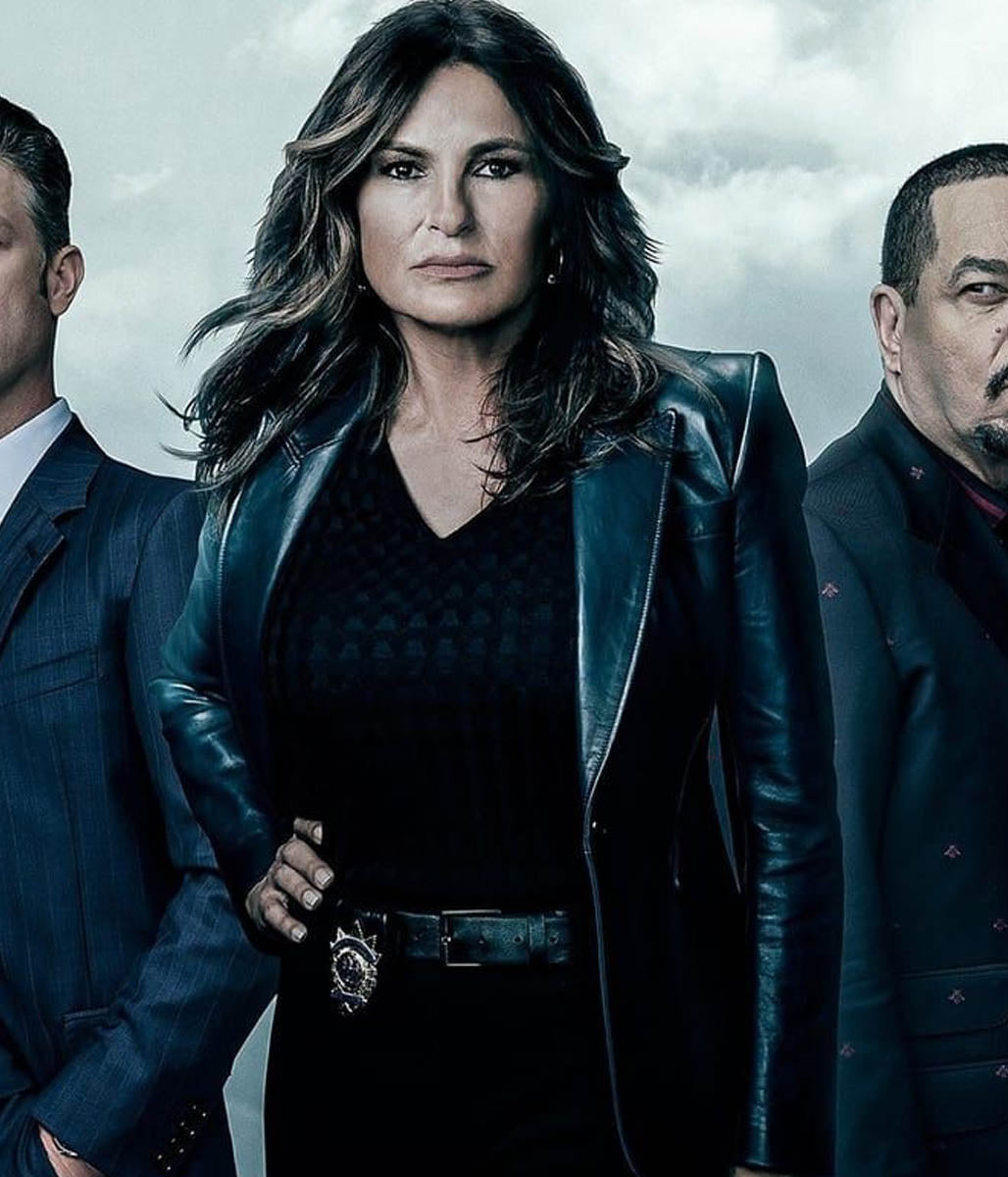 Mariska Hargitay Leather Blazer