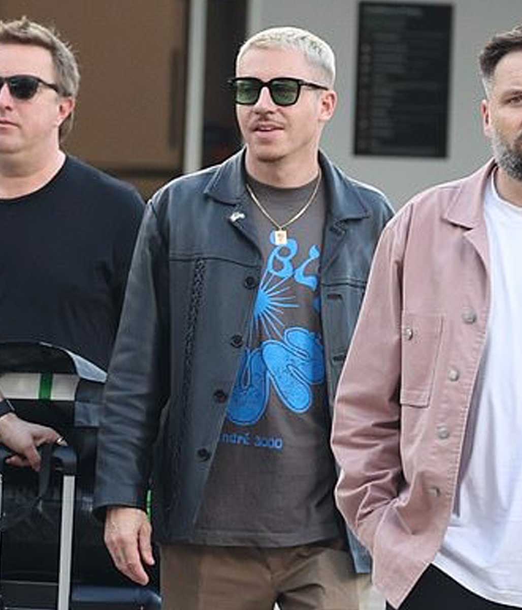 Black Macklemore Motorcycle Leather Jacket