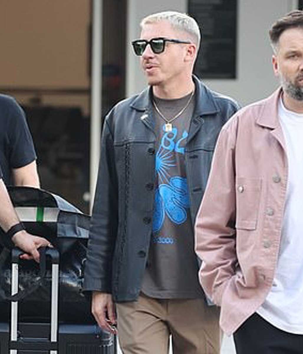 Black Macklemore Motorcycle Leather Jacket