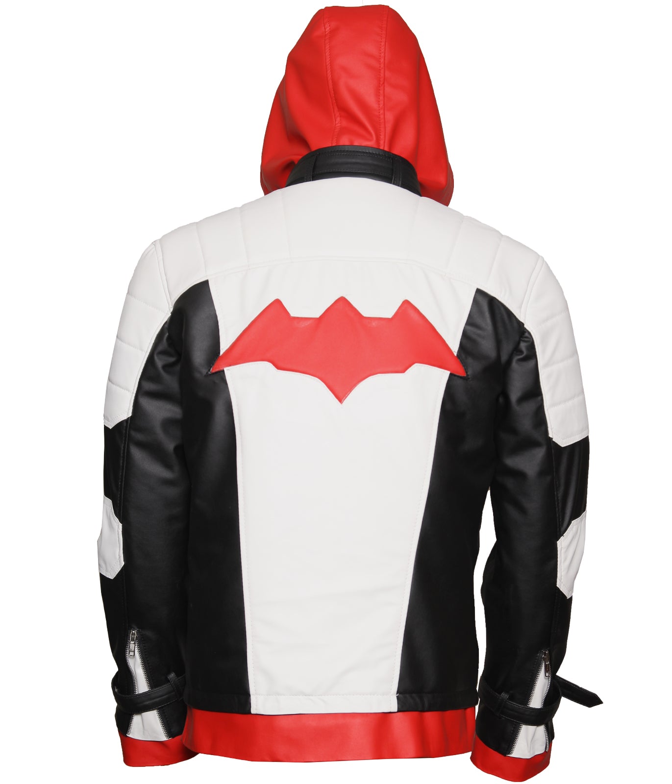 Men's Arkham Bat Knight Man Red hood Faux Costume - Halloween Cosplay Jacket