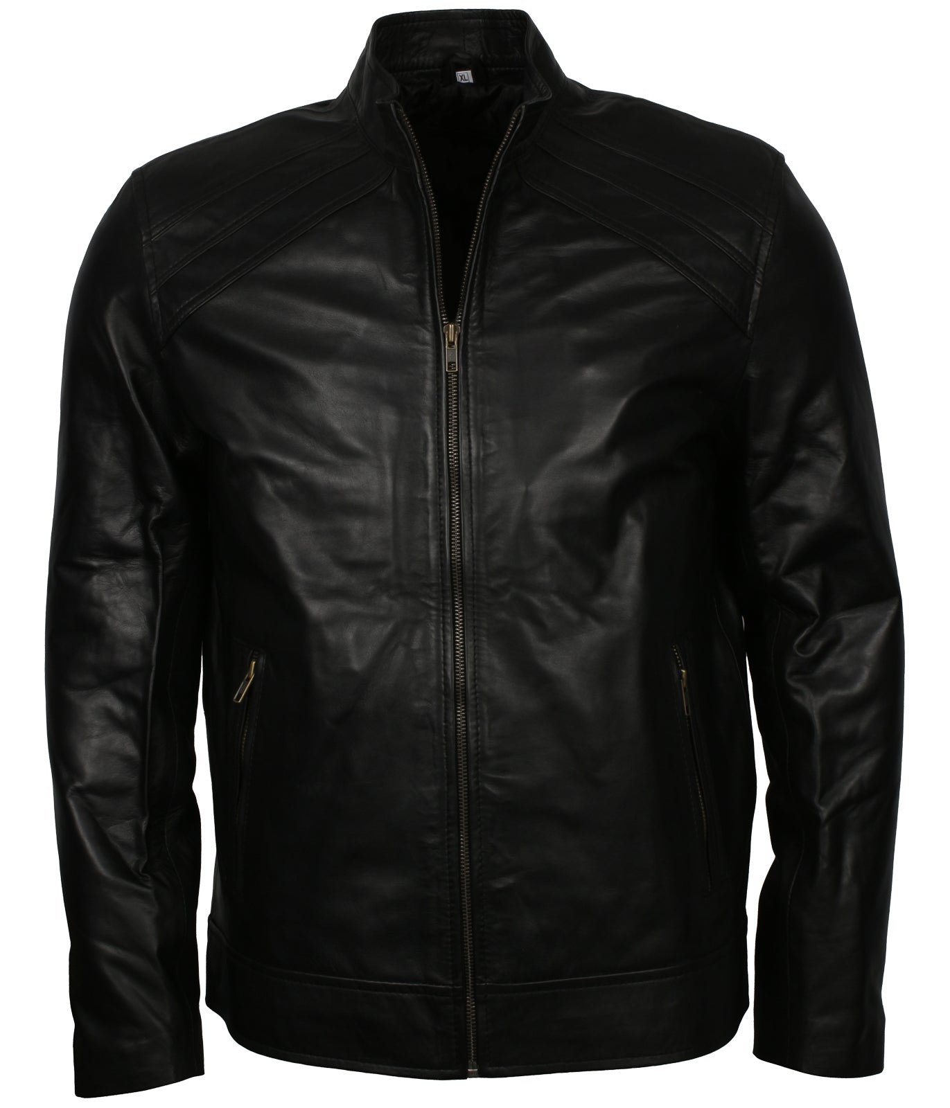Men's Biker Black Genuine Leather Jacket - Casual Top G Leather Jacket