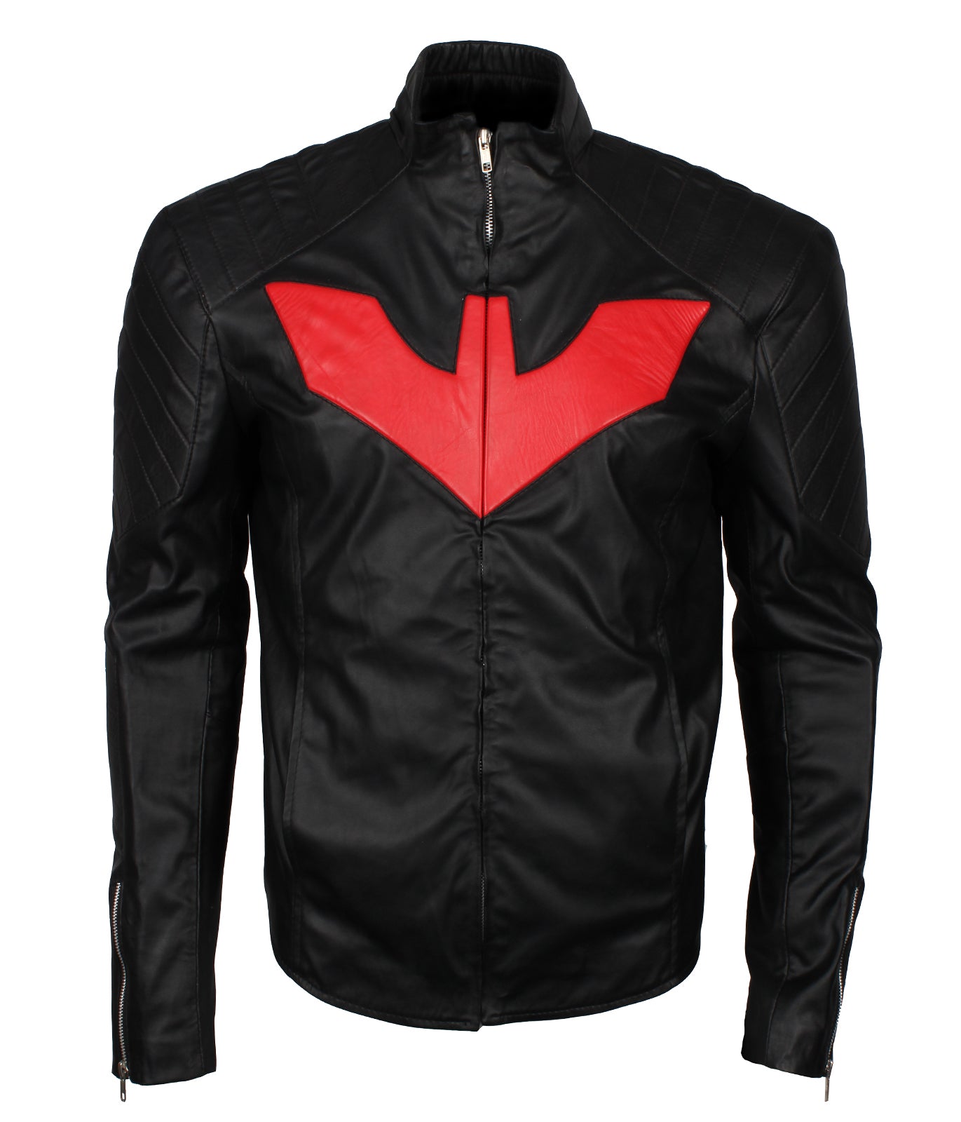 arkham bat leather jacket