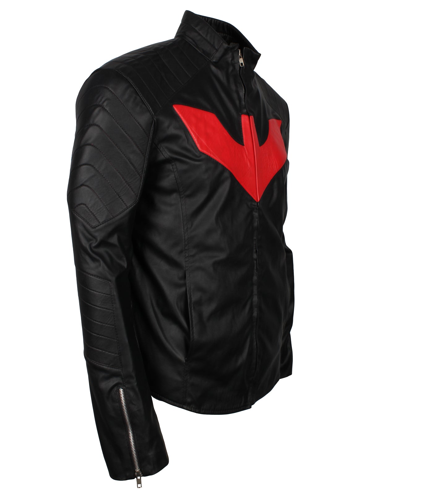 bat logo lederjacke