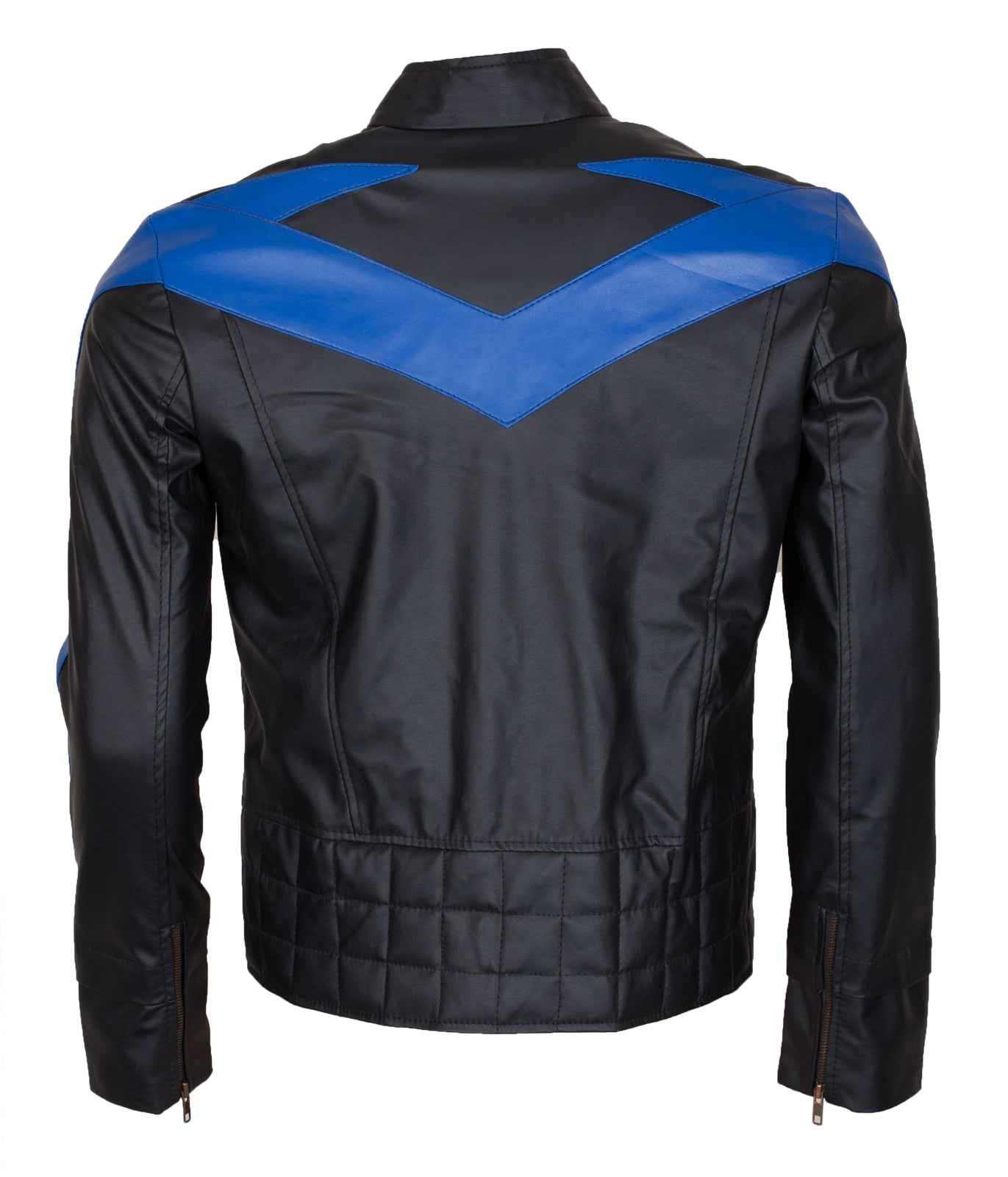 Mens Cosplay Faux Leather Jacket - Night Halloween Wing Themed Mens Jacket