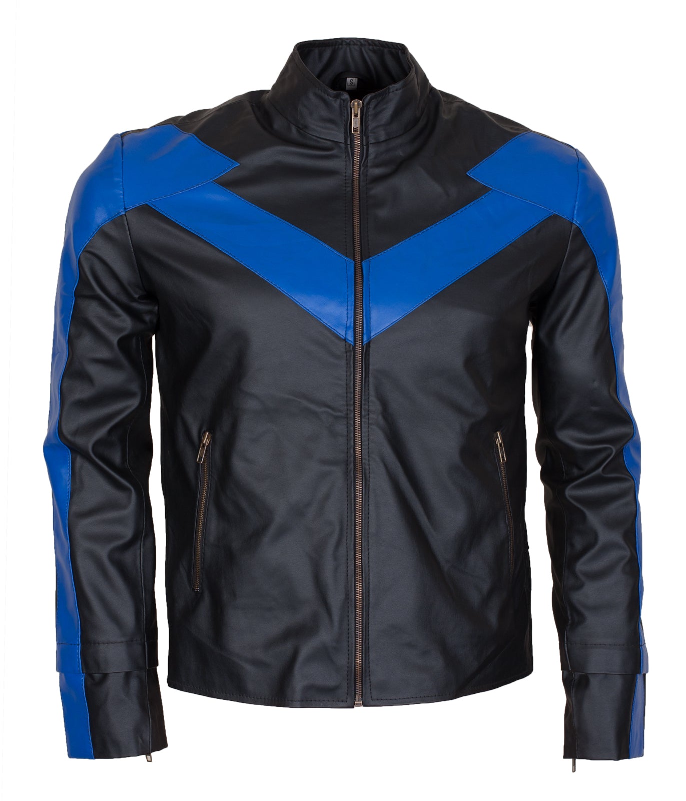 Mens Cosplay Faux Leather Jacket - Night Halloween Wing Themed Mens Jacket