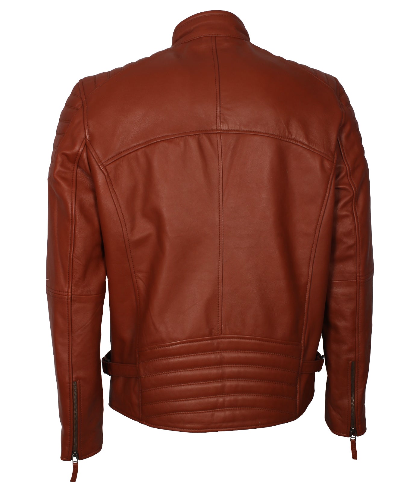 Men's Brown Designer Biker Leather Jacket