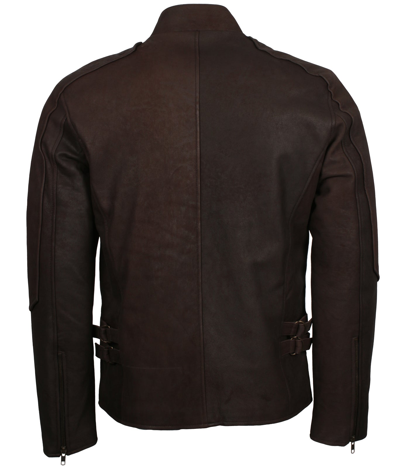 Men's Dark Brown Biker Leather Jacket