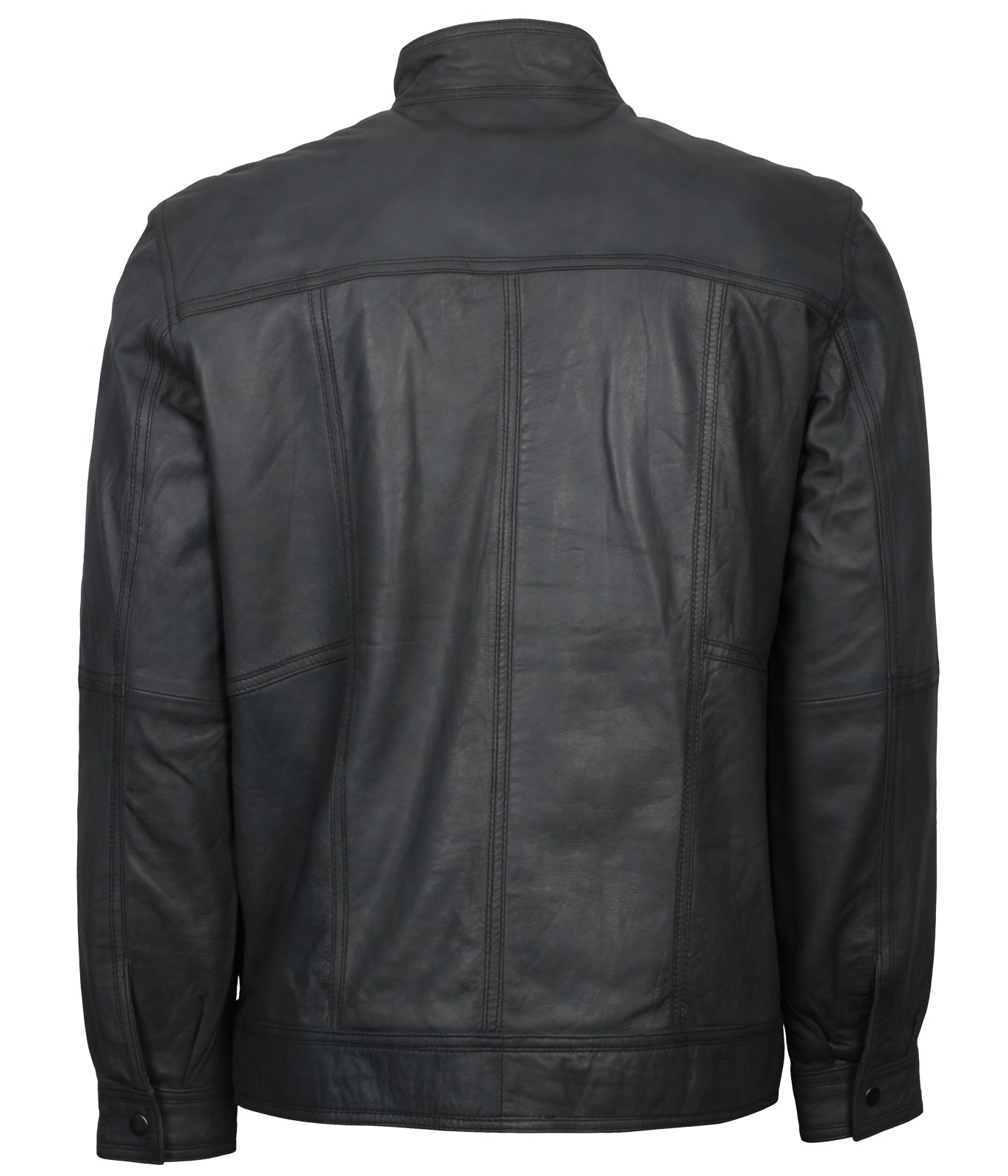 Men's Grey Biker Vintage Leather Jacket