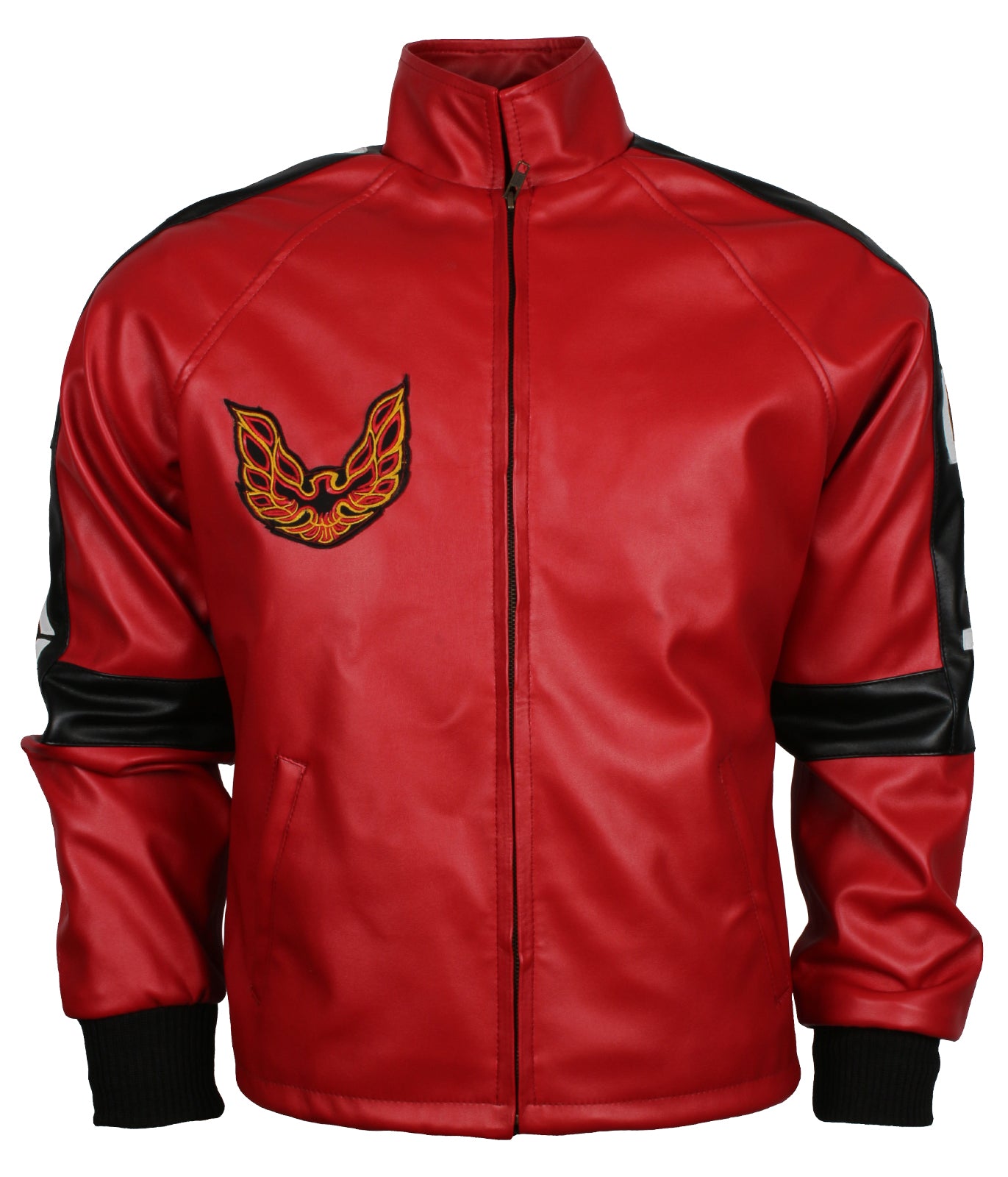 Motorbiker Red Bandit Faux Leather Jacket