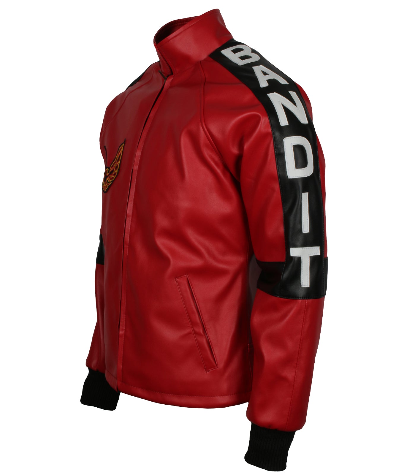 Motorbiker Red Bandit Faux Leather Jacket