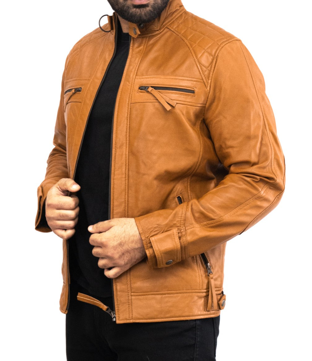 Herren lederjacke