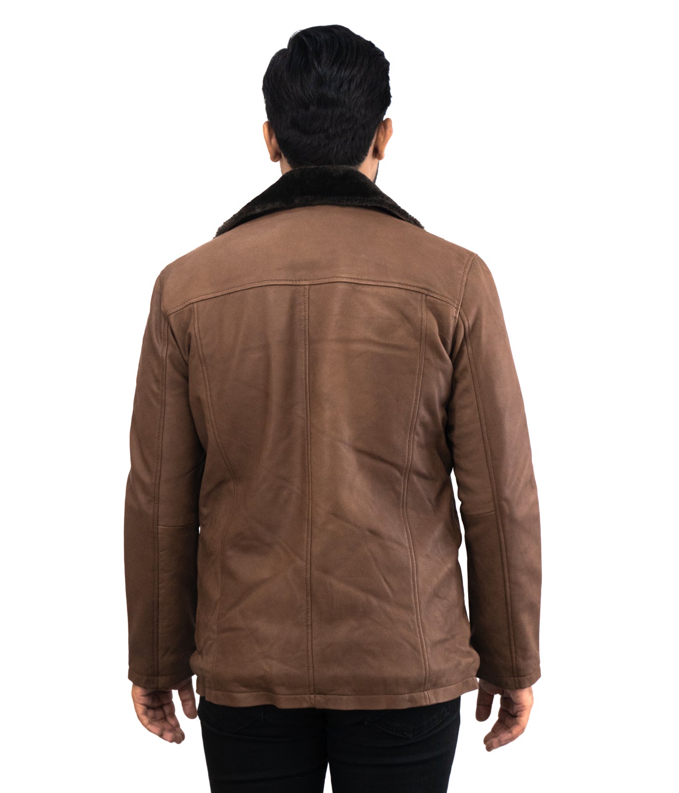 Miami Beau Monde Leather Coat - Italian Top G Aviator Designer Coat