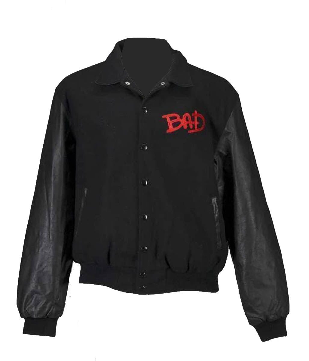 Michael Jackson Bad Tour Varsity Jacket
