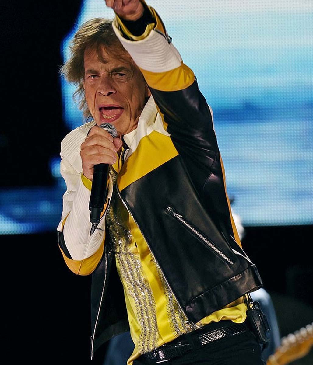 The Rolling Stones Mick Jagger Hackney Diamonds Leather Jacket