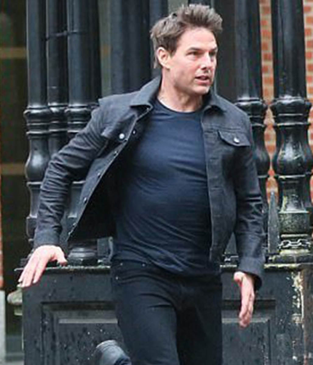 Tom Cruise Ethan Hunt Mission Impossible Fallout Black Jacket