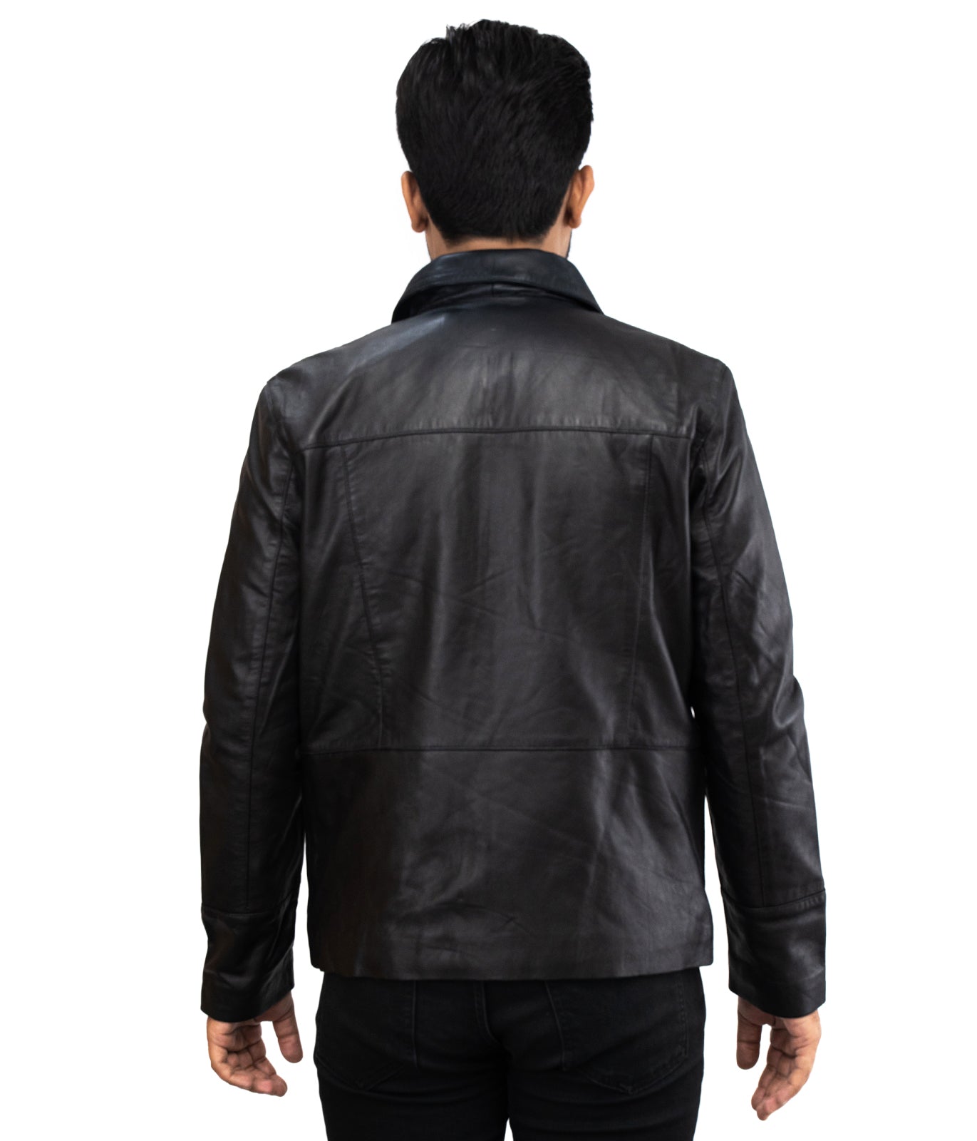 Motociclo Cavaliere Classico Leather Jacket - Schwarz Lederjacke