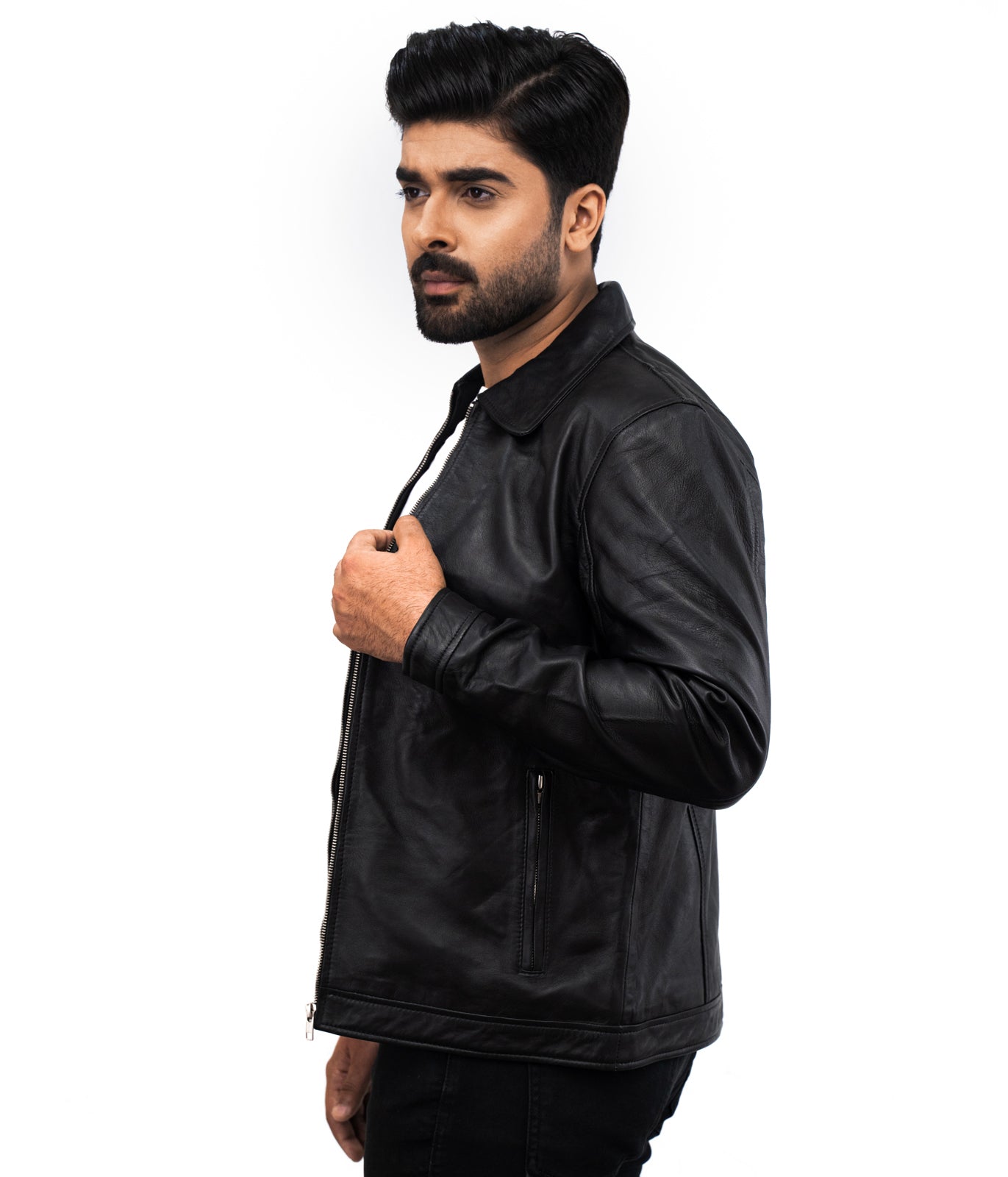 Motociclo Giacca Di Pelle Leather Jacket