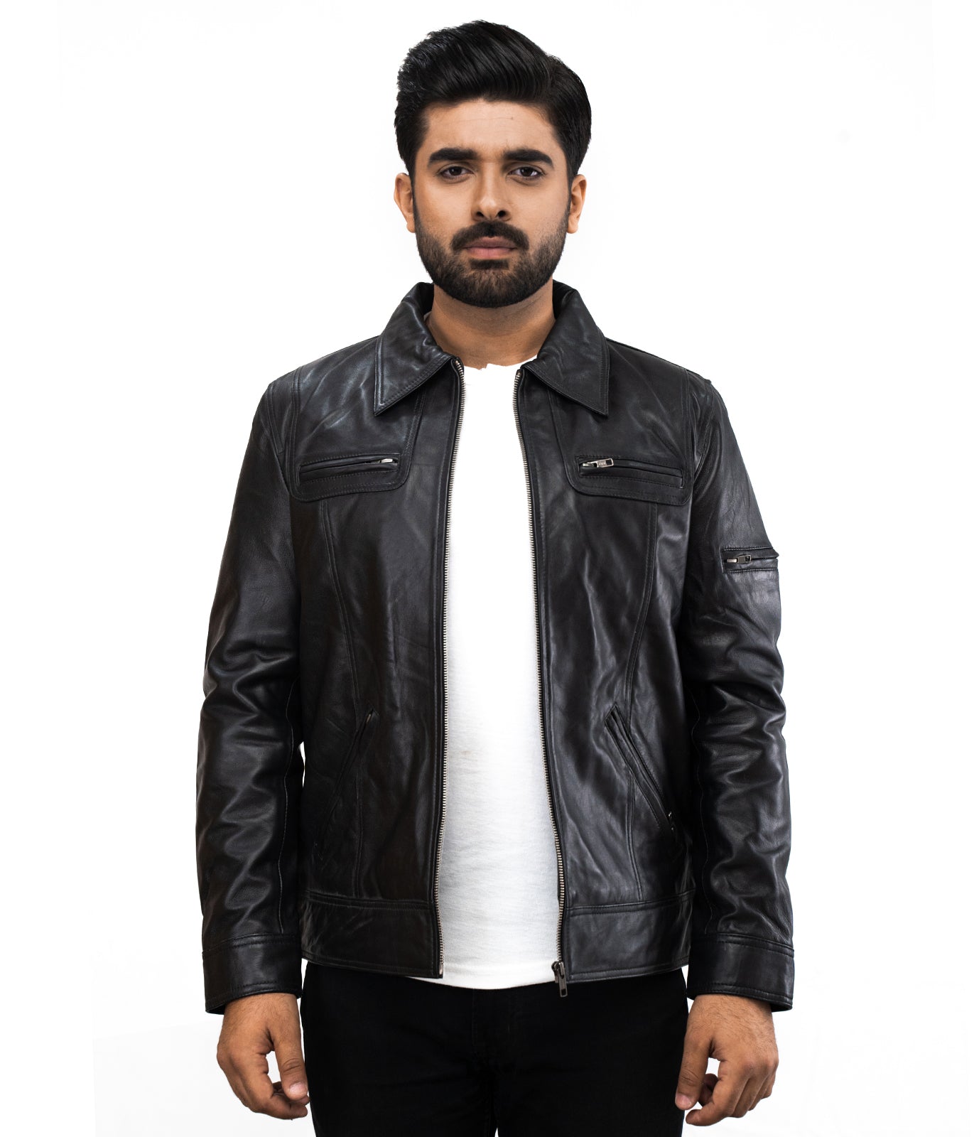 Motorcycle Black Sydney Leather Jacket