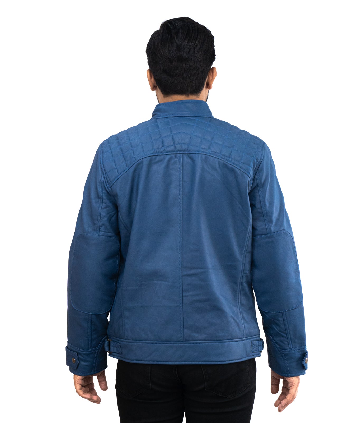 Motorcycle Bleu Cavalier Leather Jacket