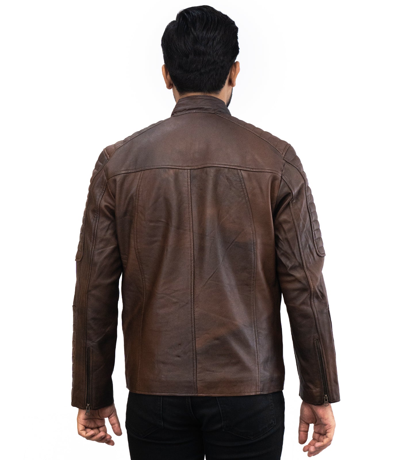 Motorcycle Brown Thomson Leather Jacket