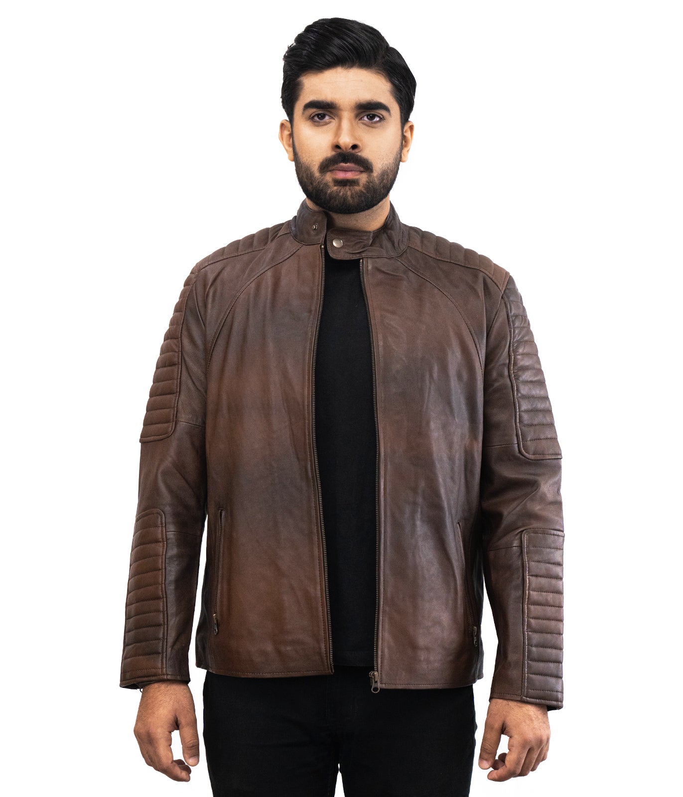 Motorcycle Brown Thomson Leather Jacket