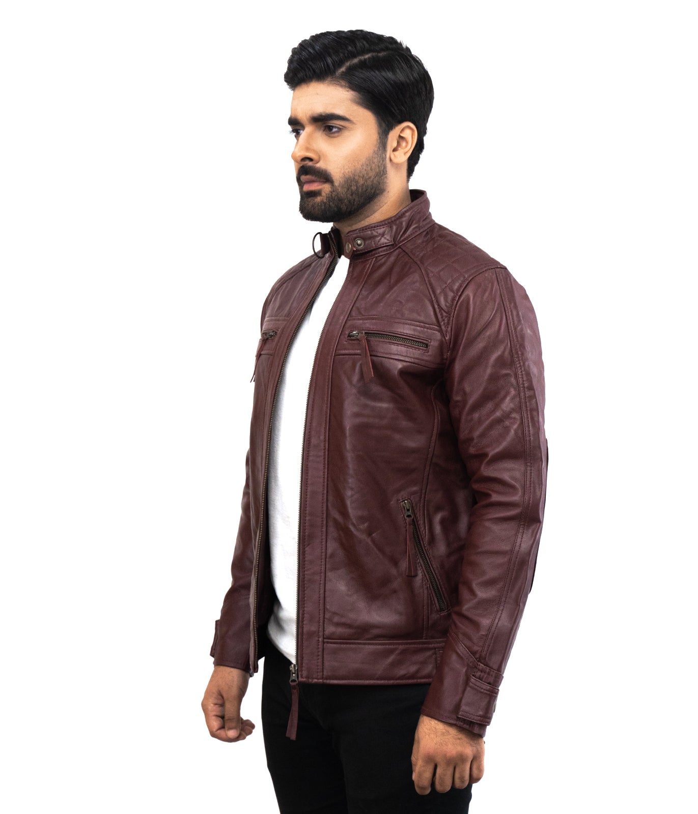 Motorcycle Vintage Hobart Leather Jacket