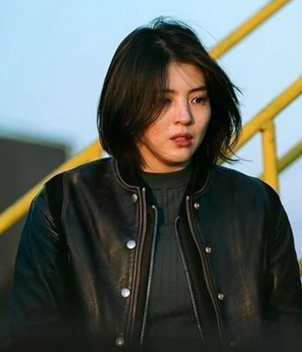 Yoon Ji-Woo Han So Hee My Name Leather Jacket